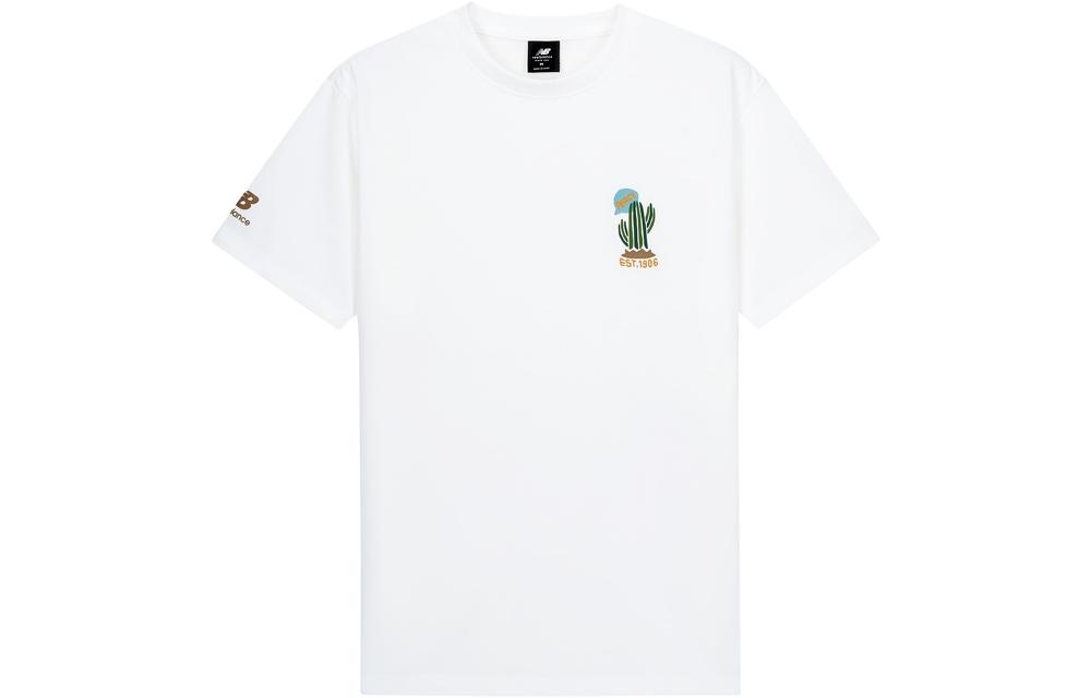 New Balance T Shirt Men s White AMT33356-WT S