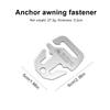 5-50 Stück Markisenbefestigungsschnalle Edelstahlanker Markisenbefestiger Winddichte Zeltplane Anker-Schnalle Outdoor Campingzubehör