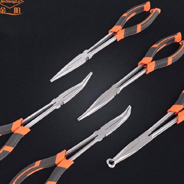 Ergonomic 11inch Long Needle Nose Pliers with NonSlip Handle for Home and Workshop Use