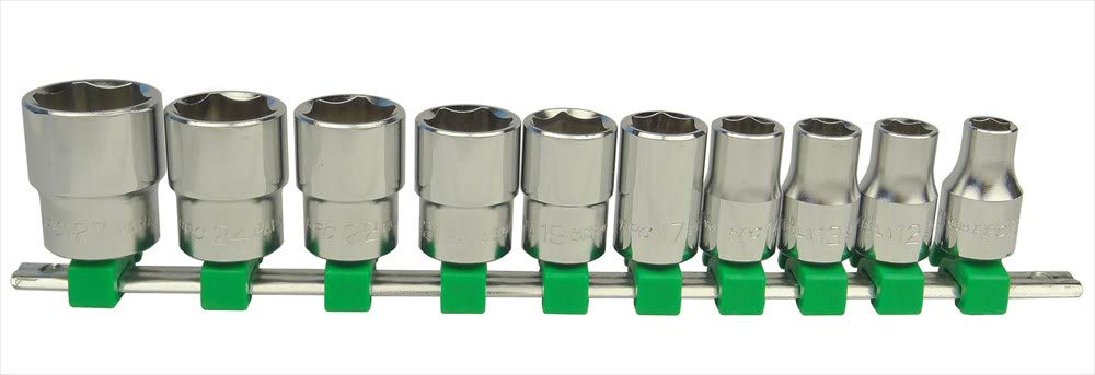 

Flash Tool Parabolic Short Socket 10 1 Set Set, Hexagonal, 4SP-S10H, Pieces,