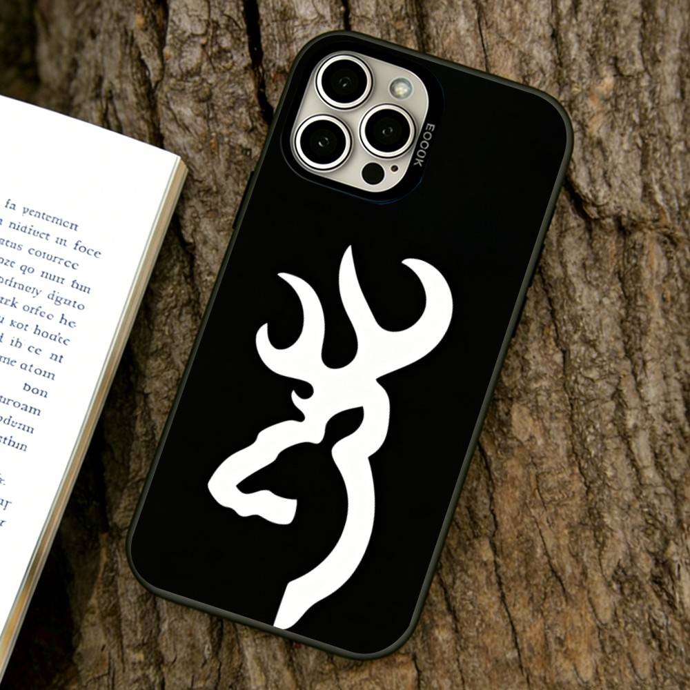 Deer Hunting Camo Phone Case For iPhone 17,16,15,14,13,12,11 Plus,Pro Max,XS,Colorful Silver Black Cover