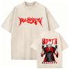 Game Devil May Cry Dante Vintage Acid Washed Tshirt Men Gothic Retro Oversized Short Sleeve T Shirts Male Hip Hop Streetwear