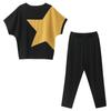 Set of Summer Women's Clothing with Short Sleeves, Stylish and Youthful, Slimming and Reducing The Appearance of Age, Two-piece Set for Women