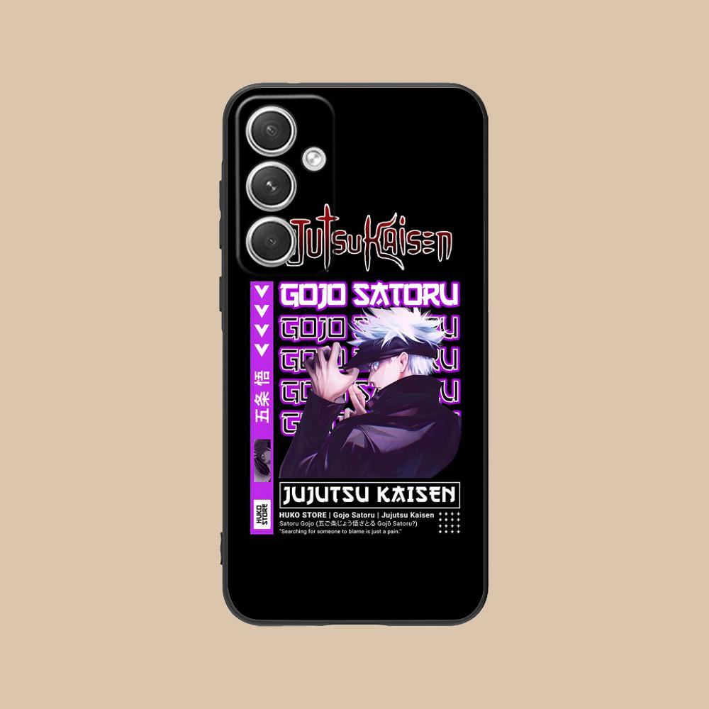 Jujutsu Kaisen Satoru Gojo Phone Case for Samsung Galaxy S26 S25 S24 S23 S22 S21 S20 Note20 Plus FE Ultra Colorful Cover Luxury