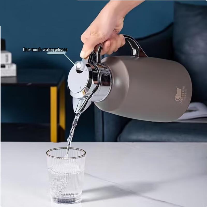 SIFAR Stainless Steel Vacuum Stewing Tea Pot 1.5L