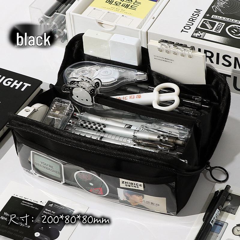 Kapibara Çok Katmanlı Şeffaf Kalemlik - Geniş Kapasiteli, Değerli Kırtasiye Düzenleyici Çocuklar İçin