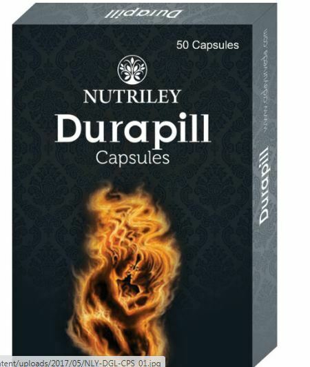 Pacote de 5 X CÁPSULAS CRD AYURVEDA DURAPILL PARA HOMENS 50 Cápsulas