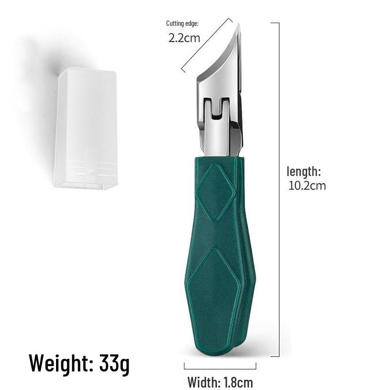 Large Anti-Splash Slanted Edge Nail Clippers for Precise Trimming