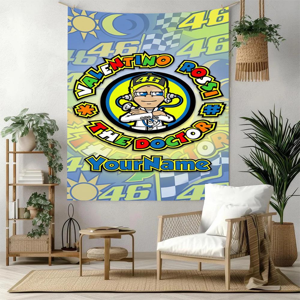 Doctor46 Custom Your Name Wall Decor Tapestry Art For Pet Memorial Birthdaywedding Party Backdrop Family Gift