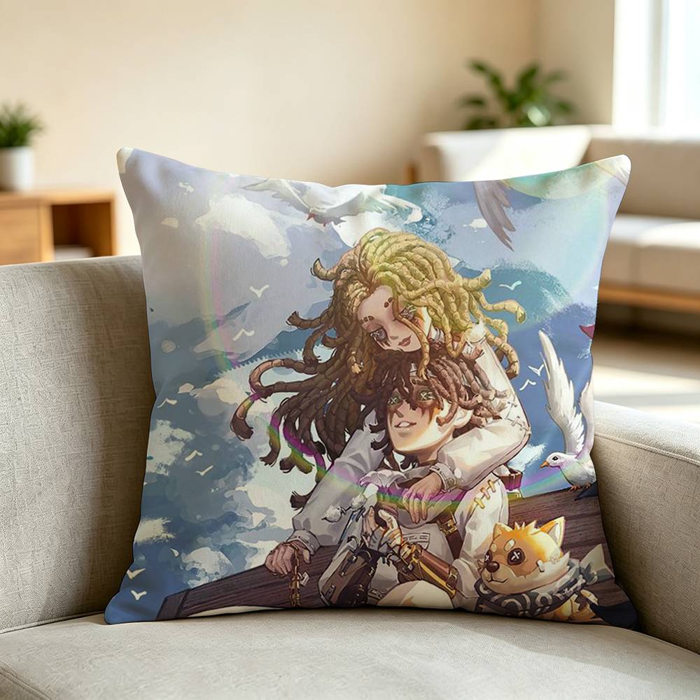 G-Gothic Anime Styl Identity V Pillow Case Square Double-Sided Sofa Cushion Cover Bedroom Bedside Pillow