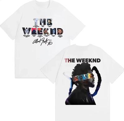 Unisex Women Clothing Fashion Hip Hop Style T Shirt Cotton Tshirt The Weeknd After Hours Til Dawn European Tour 2026 T-shirts Y2K