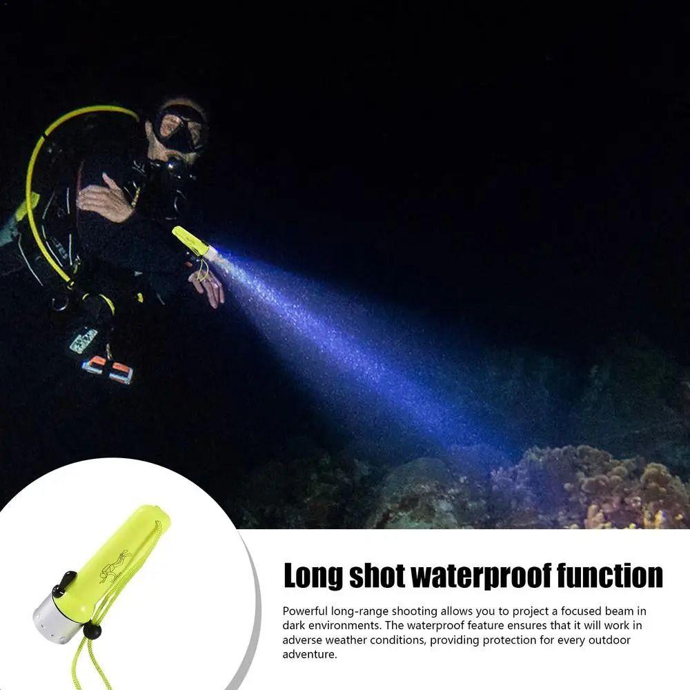 Hole Diving Diving Lamp Magnetic Control Underwater Flashlight LED Magnetic Flashlight  Emergency