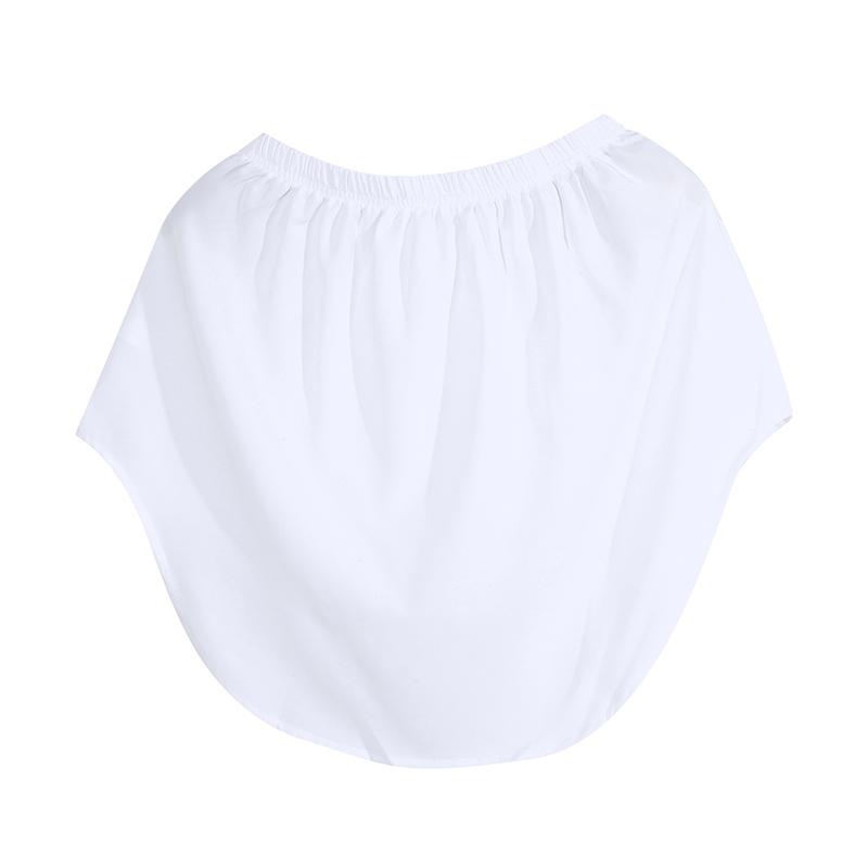 5XL Plus Size Shirt Extenders Women Fake Shirt Tail Irregular Skirt Blouse Tail Hem Soft Detachable Underskirt Sweater Hemline