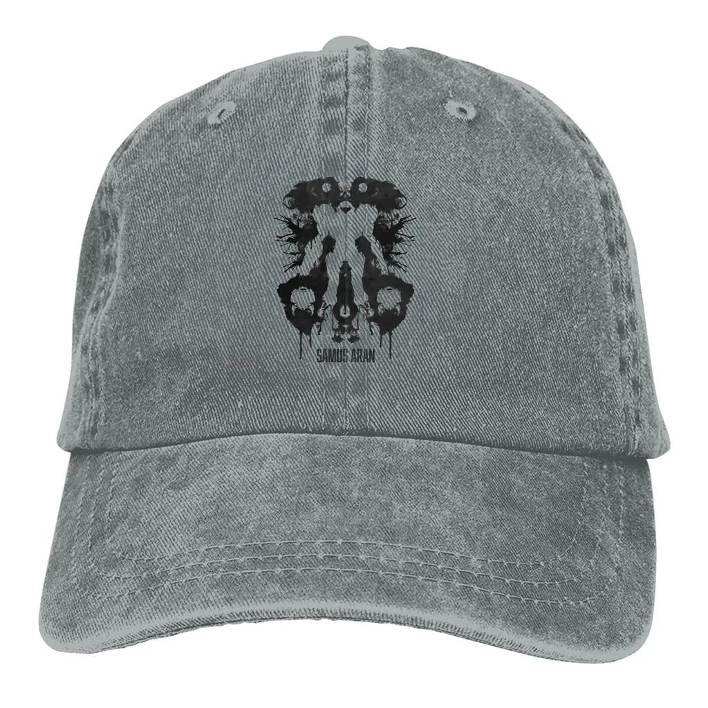 Pure Color Dad Hats Fashion Women's Hat Sun Visor Baseball Caps Super Metroid Game Peaked Cap