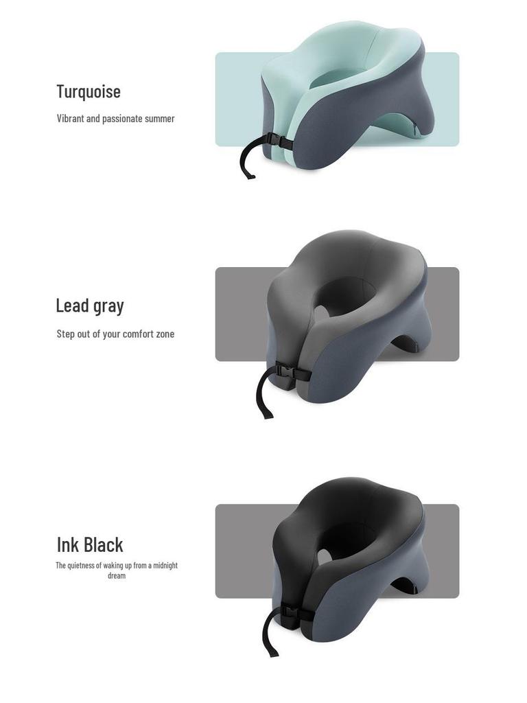 U-shaped Multi-functional Memory Foam Nap Pillow for Desk or Travel