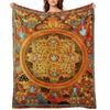 Buddhistisches Mandala Ashta Bhairava Thangka 45 Überwurfdecke für Babys Sofas Manga Weihnachtsgeschenke Decken