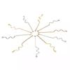 10 Teile/satz Kupfer Kurve Pleuel Charms DIY Herstellung Ohrringe Schmuck Handwerk