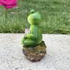 Resin Garden Frog Statue Cartoon Miniatures Figurine Crafts Animal Sculpture  Fish Tank