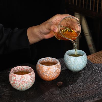 Handmade Ceramic Master Cup Porcelain Teacup Retro Tea Tasting Mug Chinese Kung Fu Gongfu Teaware Set Japanese Drinkware Gift