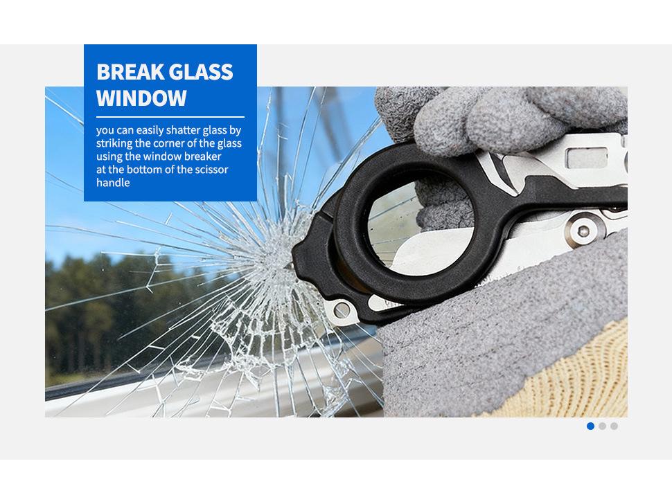 Neutral Multi-functional Foldable Scissors for First Aid & Outdoor Use