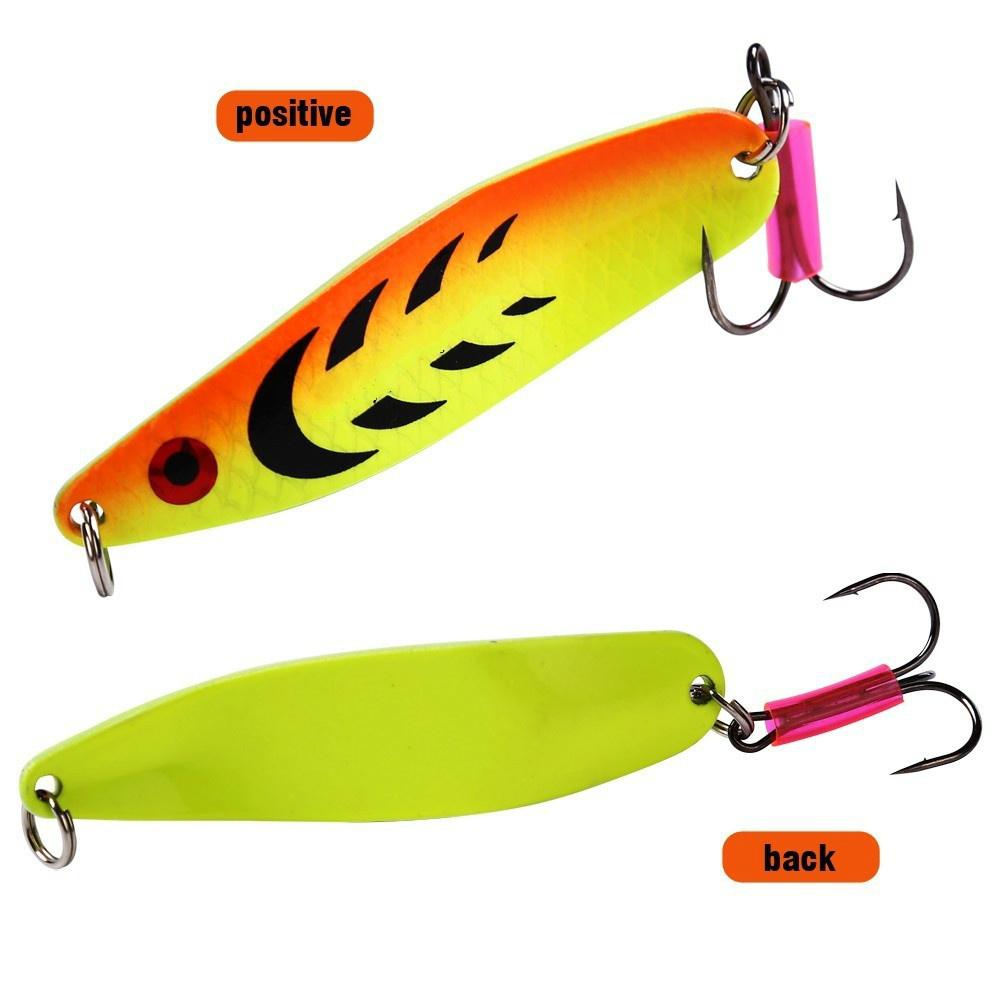 

Сильні блешні-ложки Металеві потрійні гачки Приманки для морської риболовлі