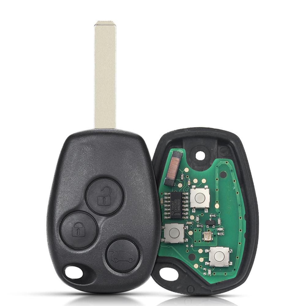 KEYYOU 2 3 Buttons Keyless Remote Control Key Fob 433MHz With PCF7947 Chip For Renault Clio Kangoo Master Modus Logan Twingo Key