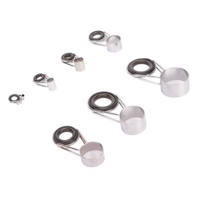 7 Parça Olta Kamışı Ucu Kılavuzu Tamir Kiti Evrensel Seramik Halkalı Paslanmaz Çelik Olta Kamışı Kılavuzları Olta Kamışı İçin