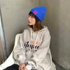Knitted Hat Female Autumn and Winter Student Versatile Ear Protector Warm Cone Top Hat Couple Wool Hat Pullover Hat