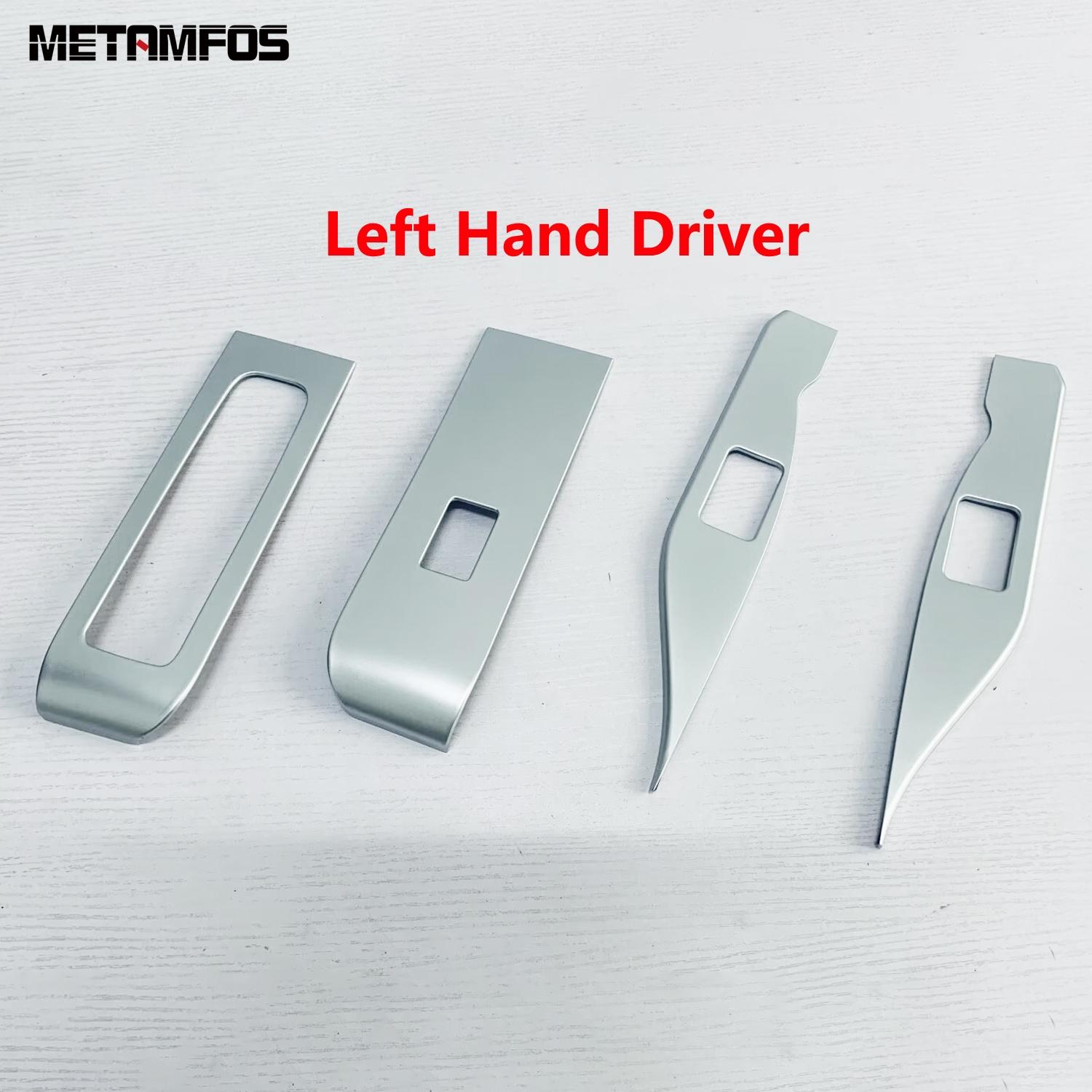 For Toyota Alphard Vellfire 2024 2025 2026 Carbon Fiber Window Lift Switch Cover Trim Interior Armrest Frame Car Accessories Left Hand Driver A