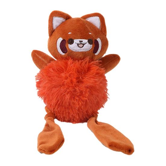 

Pet Chew Toy Cartoon Animal Shape Interactive Tug-of-War Pet Toy with Pull-Out Cotton Rope Built-in Sound Bite-resistant Dog Squeaky темно-оранжевого