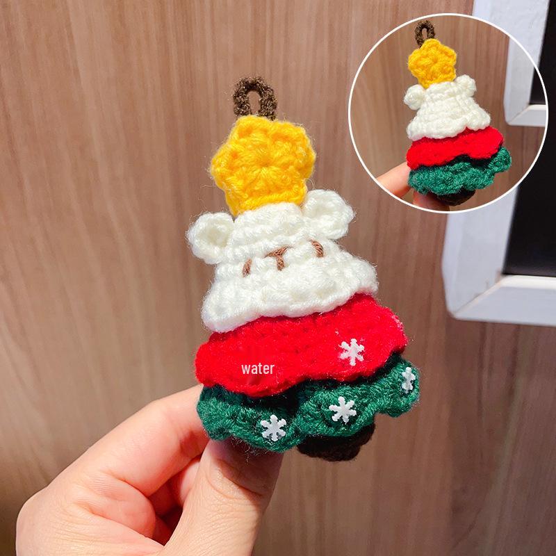 Charming Crochet Fruit Keychain: Persimmon & Strawberry Wool Pendants