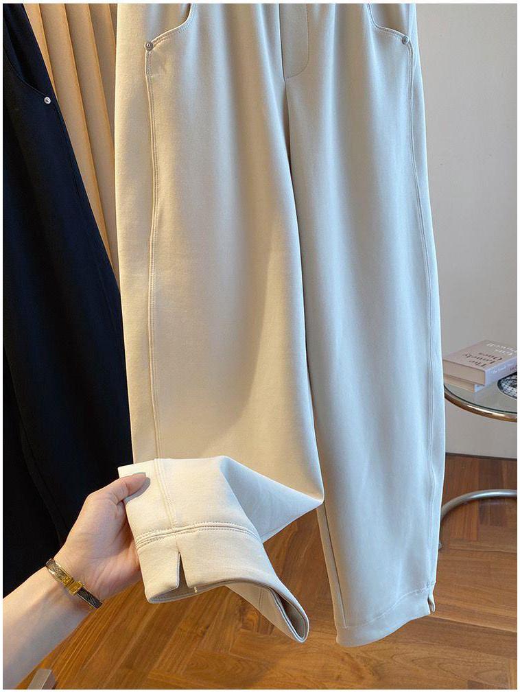 Women's Spring High Waist Loose Harem Pants - Petite Casual Lantern Style