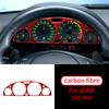 Per BMW Serie 3 E46 98-05 Telaio Decorativo Pannello Strumenti Interno in Vera Fibra di Carbonio Copertura Cruscotto Adesivi Trim
