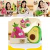 Adorable Original Creative Flip Plush Toy Dragon Fruit Dinosaur Doll Birthday Gift