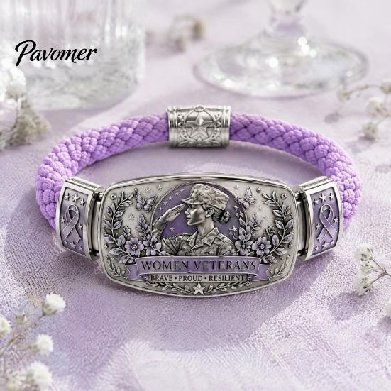 Regalo Romantico per Anniversario Camminata nella Fede Bracciale Intrecciato Donna, Uccello della Pace Floreale Delicato Fiore Charm Bracciale Smaltato, Cristiano Ispirazionale
