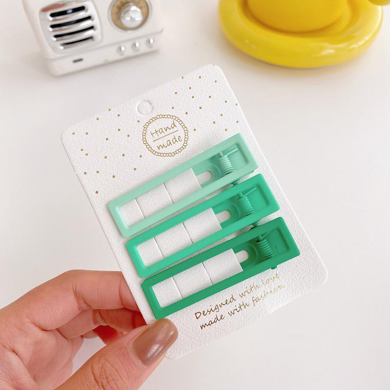Colorful Hollow Square Hair Clips for Children - Stylish Metal Hairpins for Babies