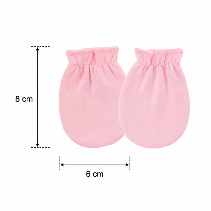 6PCS Baby Cotton Anti Scratch Mittens Newborn Elastic Cuff Hand Covers For 0-6 Months Infant Face Protection Daily Wear Assorted Styles