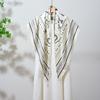 Summer Atmosphere Wearing Belt Waist Seal Twill Silk Simulation Silk Cool Triangle Scarf Cashew Print Women's Silk Scarf