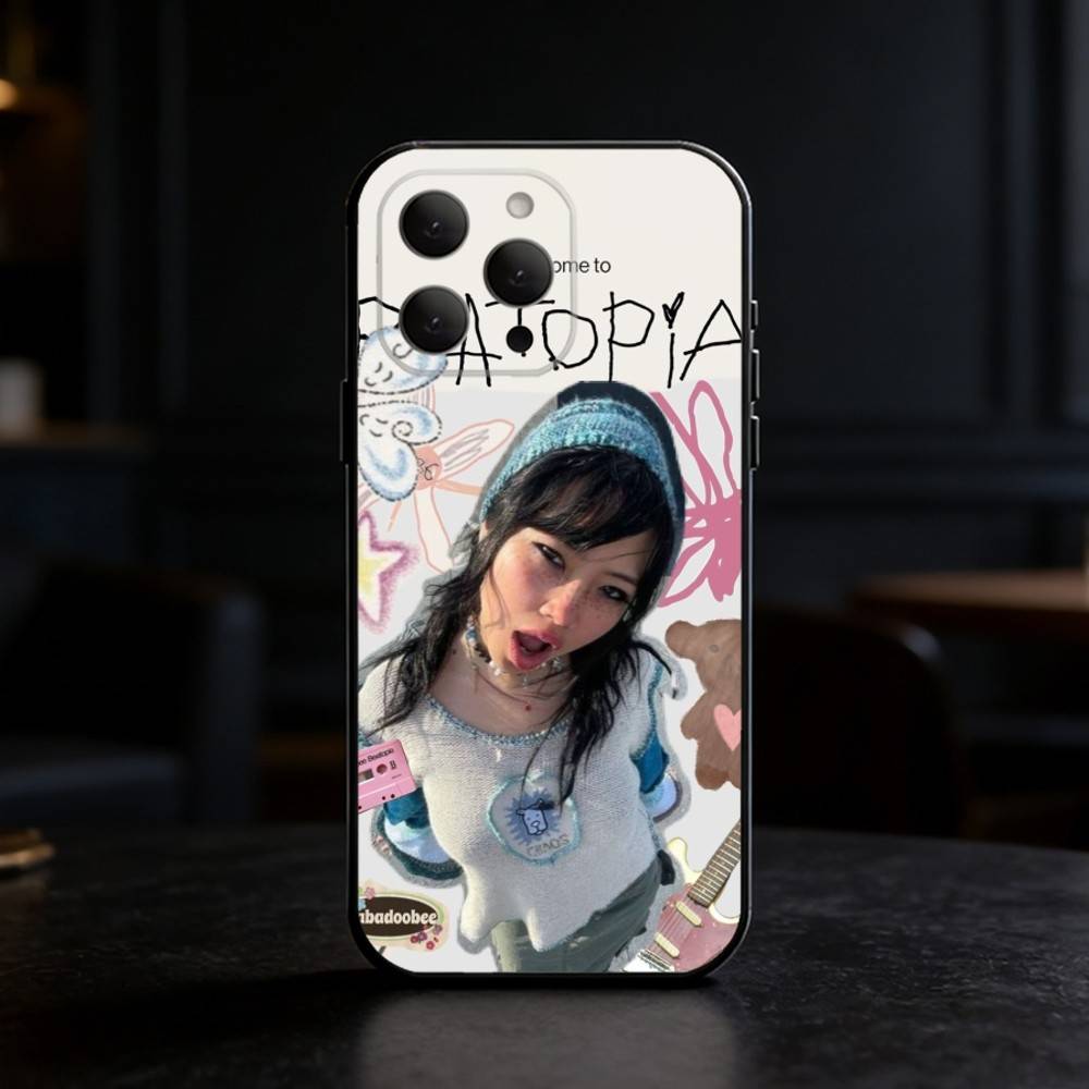 

beabadoobee Beatopia Phone Case For iPhone 17,16,15,14,13,12,11 Plus,Pro Max,SE4Soft Silicone Black Cover iPhone15