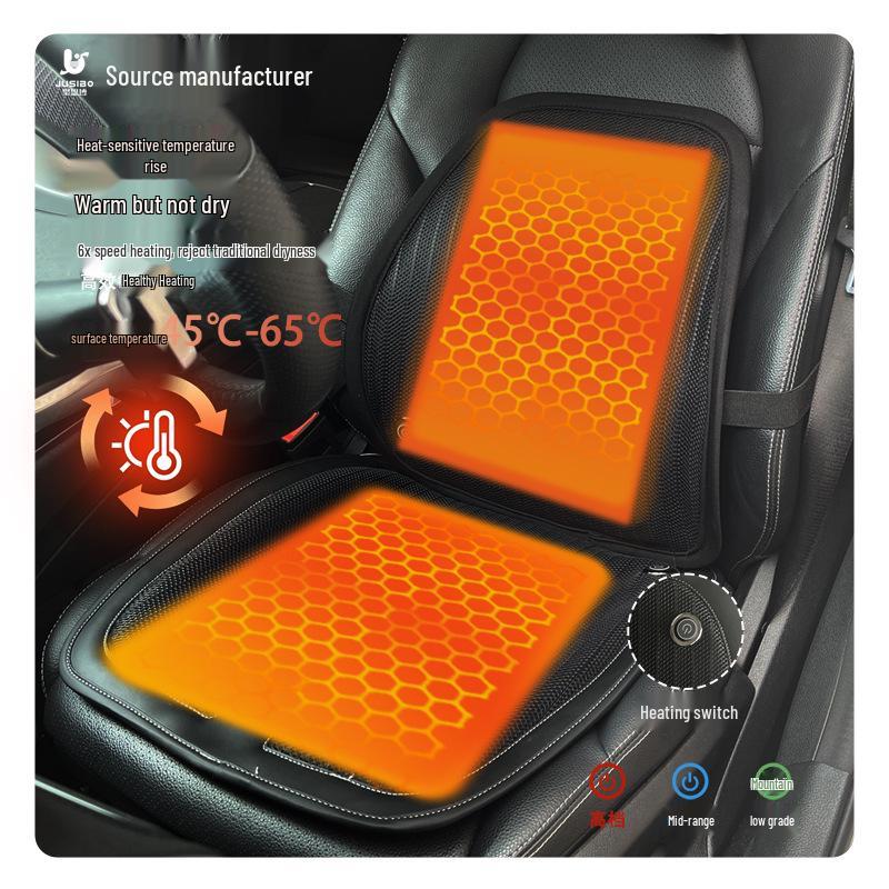 Graphene Heated Car Seat Cushion - Even Heat, Comfortable for All Seasons