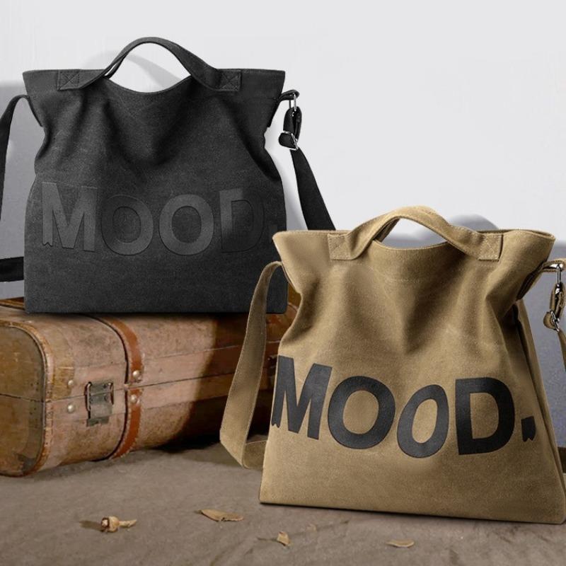 Холщовая сумка женская сумка прочная сумка на одно плечо большая вместимость дамская сумочка мужская сумка сумка через плечо серый 1155₽