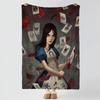 Game A-Alice Madness Returns-S Throw Thick Comfort Flannel Quilt, Multi-scene Use Indoor Outdoor Daily Nap