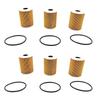 6Pcs Engine Motor Oil Filter Kit 94810722200 For 911 Cayenne Panamera V6 V8 Parts Accessories