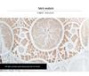 Retro Embroidered Lace Sleeveless Vest Dress Set - Plus Size, Hollow-Out, Two-Piece, Summer Loose Fit.