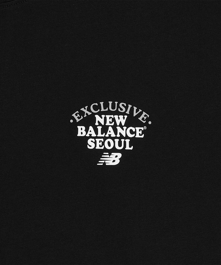 Nyuballanseu Nbneg3A073 / Uni Nb Seoul Landmark Short Sleeve T-Shirt (Black)