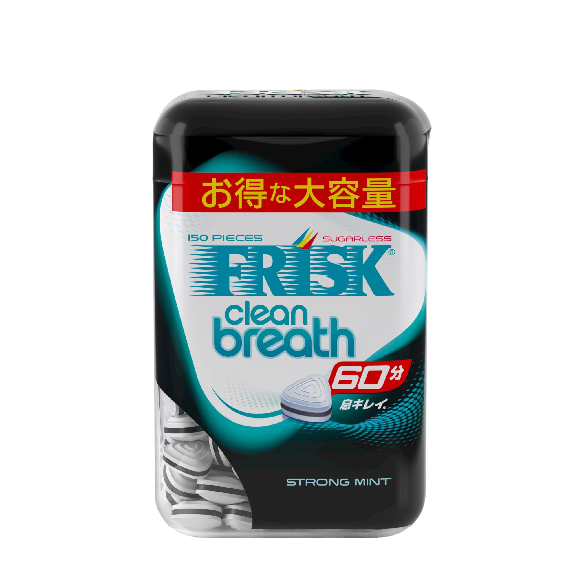 FRISK Kracie Clean Breath Бутылочка Сильная Мята x 5
