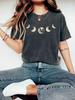 Moon T-shirt Moon Graphic T-shirt Moon Phase Astrology Astronomy, Comfortable Colors, Bohemian Retro Shirt