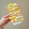14Pcs/Set Fashion Cute Hair Clip Rabbit Bows Barrettes Lovely Heart Shaped Side Clip for Children