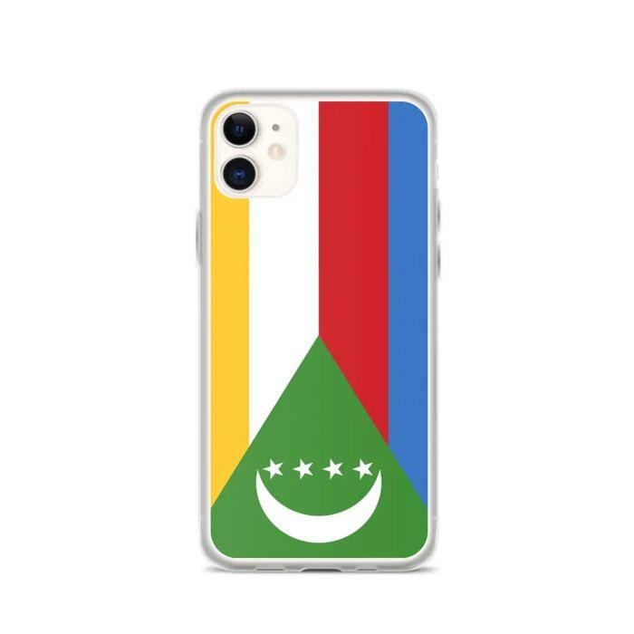 Funda iPhone 11 - PIXELFORMA - Drapeau des comores - Sopa de silicona - Protección completa - Légère