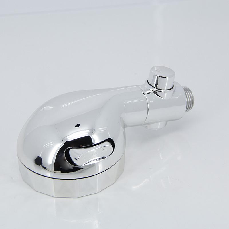 Mini cap de duș mic argintiu șampon pentru economisirea apei Accesoriu pentru cap de duș pentru salon de coafură Tip comutator lateral pentru wc Accesorii pentru baie